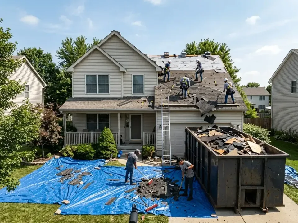 roof-replacement-debris-remova-004 — frequently asked questions, Cheapest Dumpster Rentals in Pine Bluff, AR
